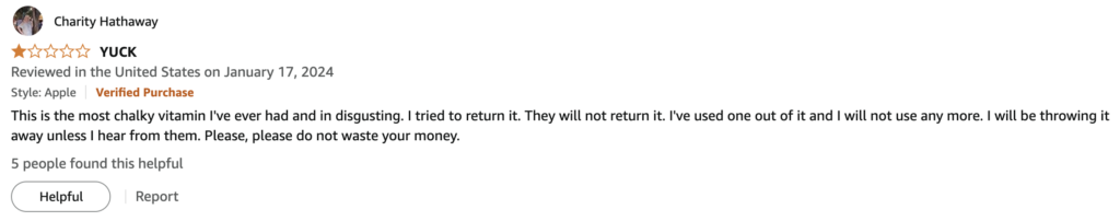 Fake Denticore Amazon. Customer reviews